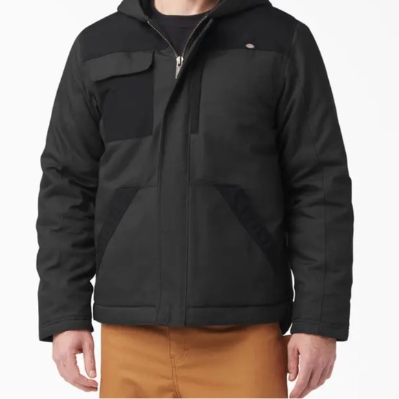 Dickies Men's Black Renegade Waterproof Flex Duck Jacket | Size Large | NWT - Picture 3 of 8